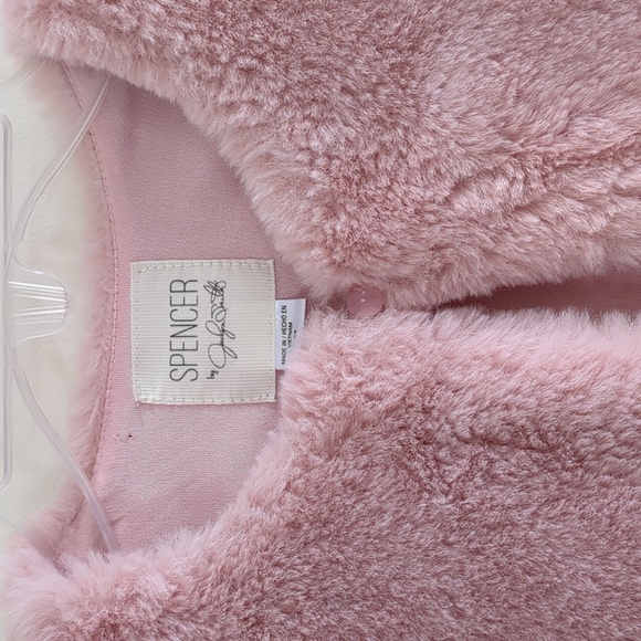 EUC Toddler Girls Pink Faux Fur Jacket (Size 4T) - Picture 2 of 5